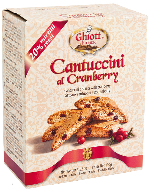 Cantuccini with cranberry