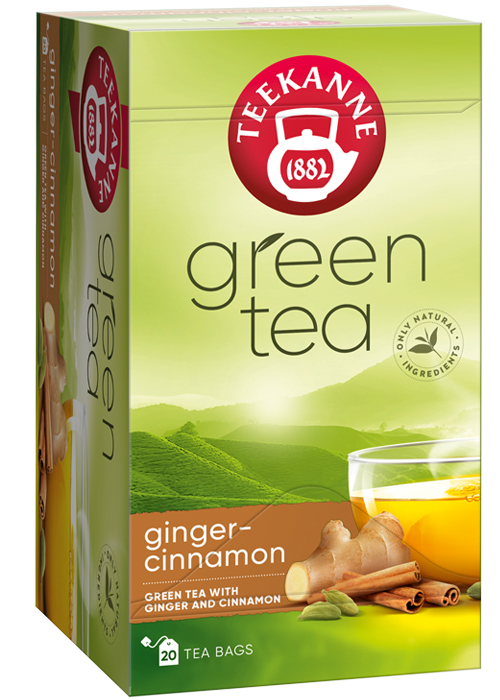 Зеленого чай с имбирем и корицей